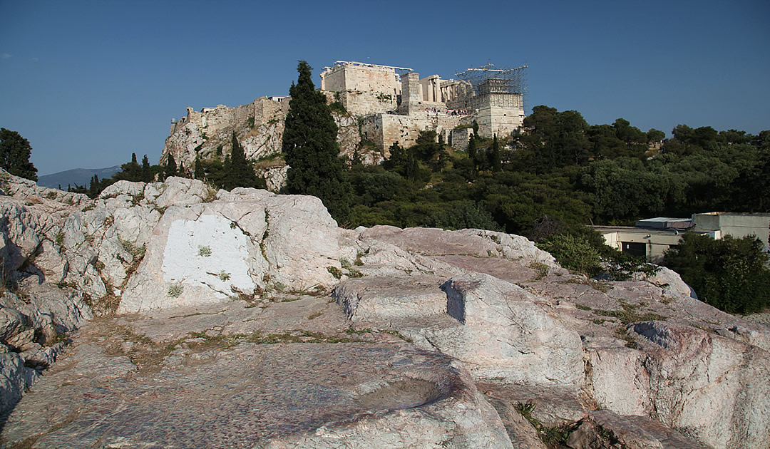 View of Parthenon from Mars Hill